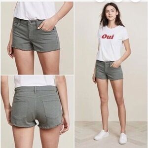 Frame Le Cutoff shorts Olive